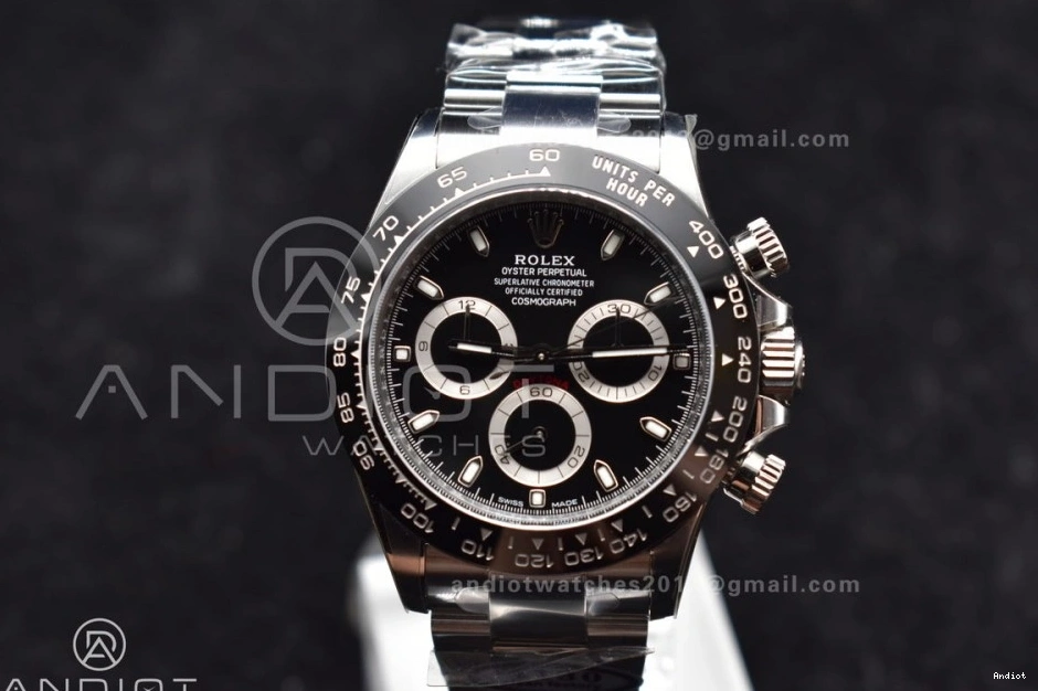 Black Clean 116500 And 904L Case Bracelet V3 SS Daytona 4130 Dial 0125